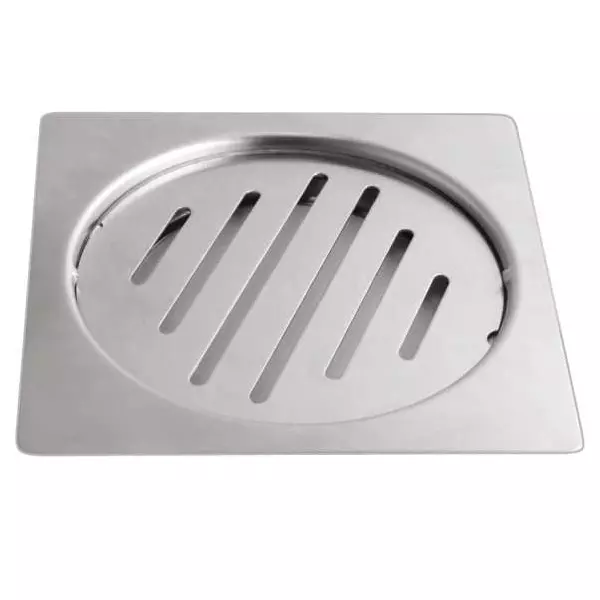 CASLLA Floor Drain Grating Slice 5 inch (125 mm) Stainless Steel J4 Matte Finish Square, FG-J4-502B
