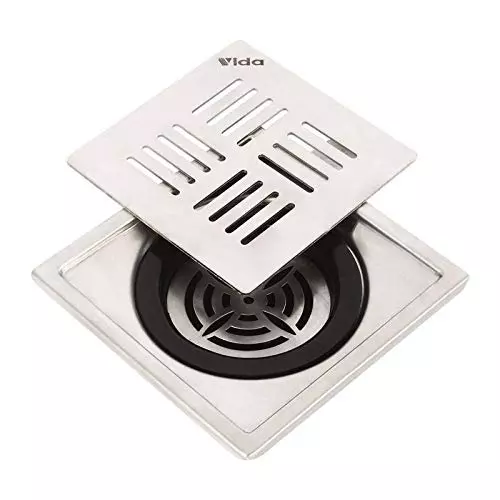 vida-bath-linear-floor-drain-with-anti-cockroach-trap-ss-304-stainless-steel-6-inch-x-6-inch-size-and-1016-mm-4-inch-outlet-size-pack-of-5