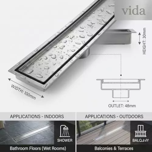 vida-bath-linear-floor-drain-with-tile-insert-grate-centre-outlet-stainless-steel-anti-odor-750-mm-30-inch