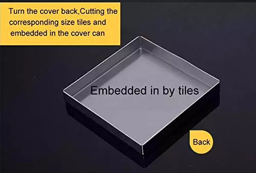 Aquieen 5x5 Inch Stainless Steel With Anti-Foul Cockroach Trap Bathroom Floor Water Drain Grating