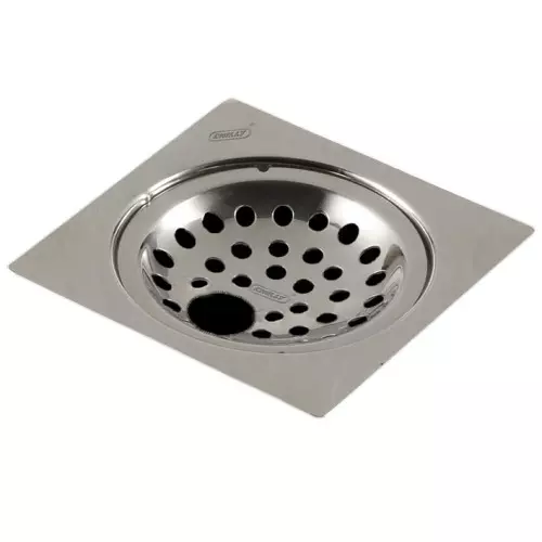 Chilly 127x127 mm Drainer/Jali Stainless Steel Matt Finish Silver, SK-SGFCL-127