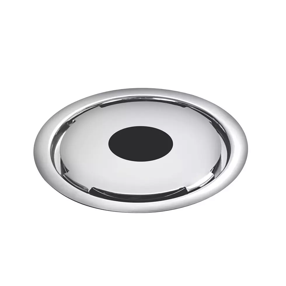 Sanjay Chilly Tof Round German Gypsy Floor Drainer with Pipe Hole Silver 127 mm, TOF-RGDG-127