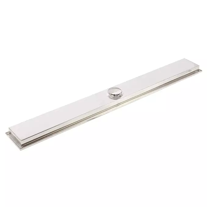 vida-bath-linear-track-shower-drain-with-centre-outlet-stainless-steel-anti-odor-anti-clog-300-mm-12-inch