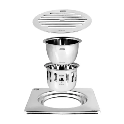 Chilly 156x156 mm Cockroach Trap Stainless Steel Glossy Finish Silver, CCT-SC-156