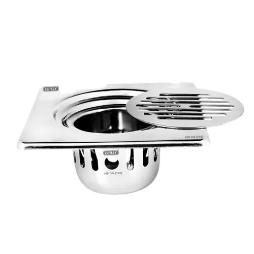 Chilly 156x156 mm Cockroach Trap Stainless Steel Glossy Finish Silver, CCT-SC-156