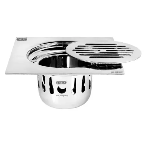 Chilly 150x150 mm Cockroach Trap Stainless Steel Glossy Finish Silver, CCTL-SMHCL-150