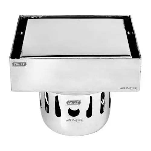 Chilly 127x127 mm Cockroach Trap Stainless Steel Glossy Finish Silver, CCTL-SMR-127