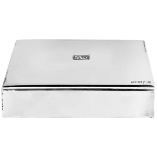Chilly 127x127 mm Cockroach Trap Stainless Steel Glossy Finish Silver, CCTL-SMR-127