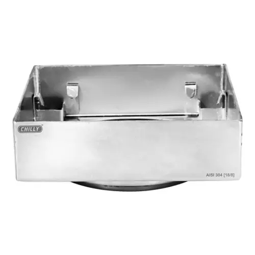 Chilly 127x127 mm Cockroach Trap Stainless Steel Glossy Finish Silver, CCTL-SMR-127
