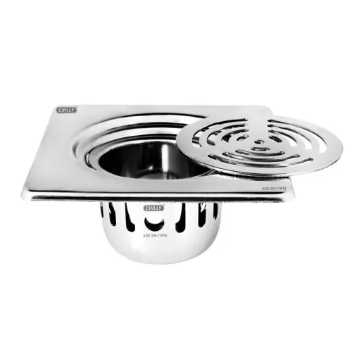 Chilly 156x156 mm Cockroach Trap Stainless Steel Glossy Finish Silver, CCT-SRD-156