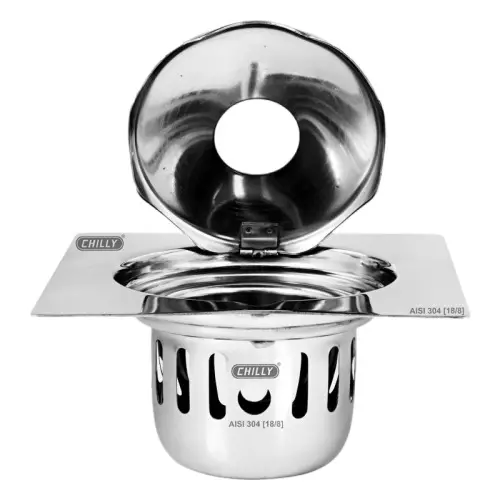 Chilly 150x150 mm Cockroach Trap Stainless Steel Glossy Finish Silver, CCTL-SG-150