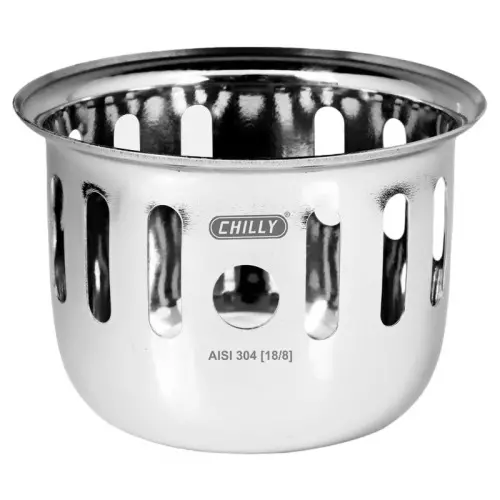 Chilly 203 mm Cockroach Trap Stainless Steel Glossy Finish Silver, CCT-R-203