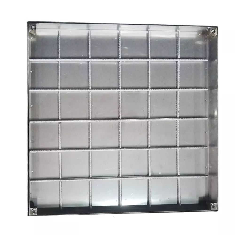 Jayna 26x26 inch Matt Finish Stainless Steel Manhole Cover, MHC 04