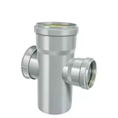 Buy APL Apollo 90 mm PVC SWR Single Tee Ring Fit with Door PMN034303 from Industrybuying.com