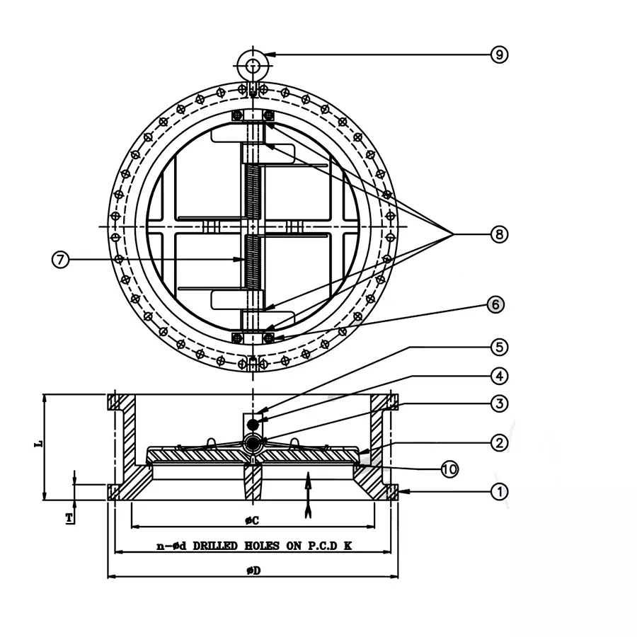 leader-ci-086a-cast-iron-6-dual-plate-check-valve-750-mm-pn--16