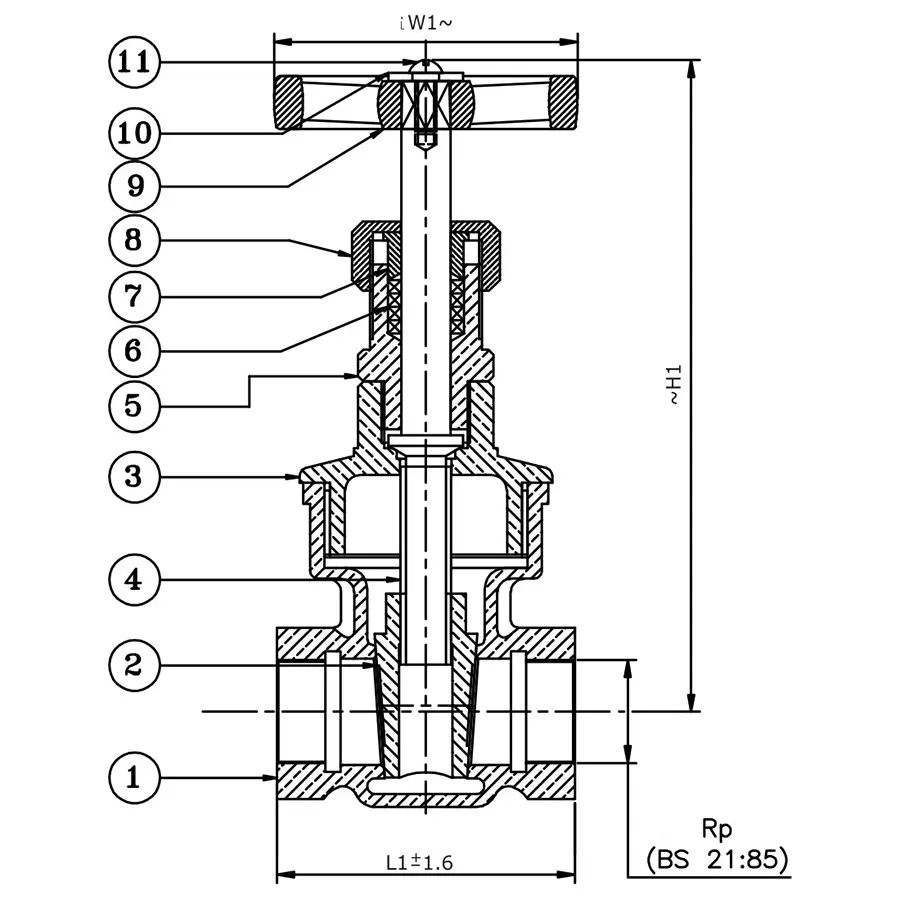 leader-gm-003-gun-metal-o-gate-valve-125-mm-pn--20