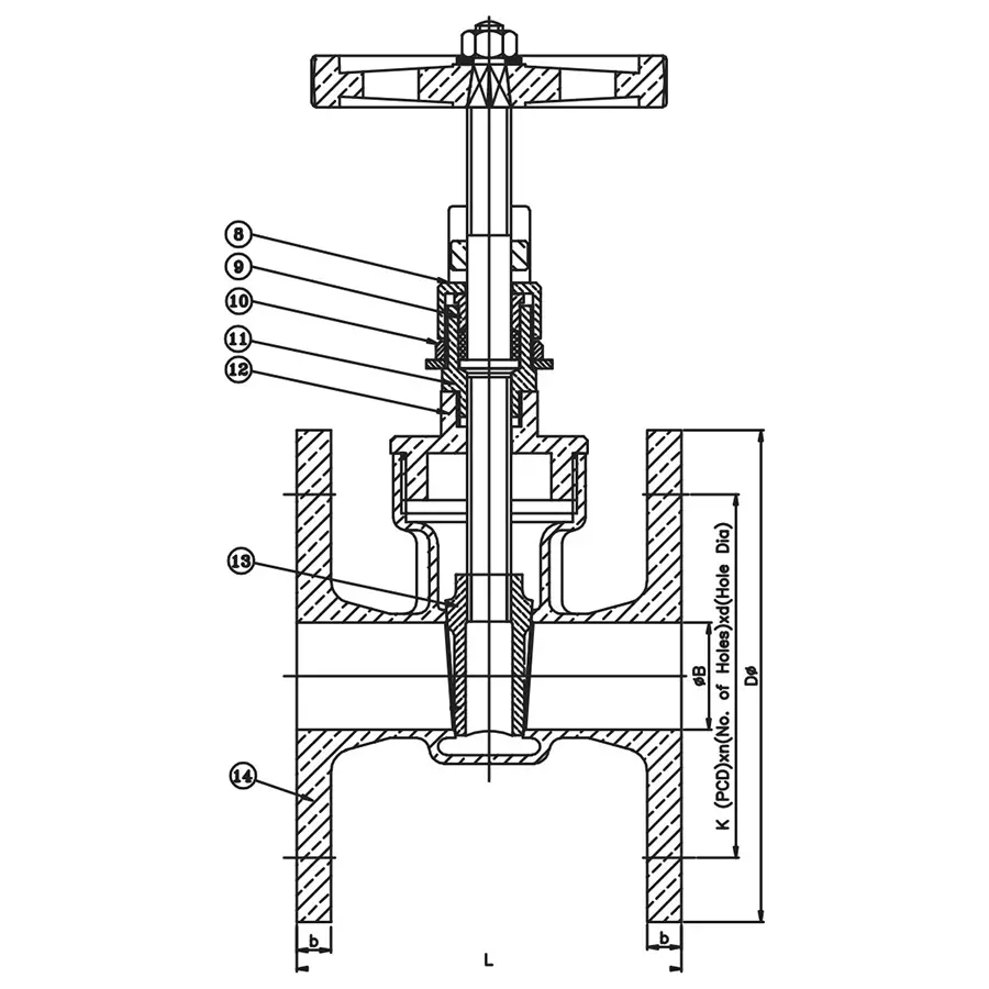 leader-gm-186-gun-metal-l-gate-valve-80-mm-pn-10