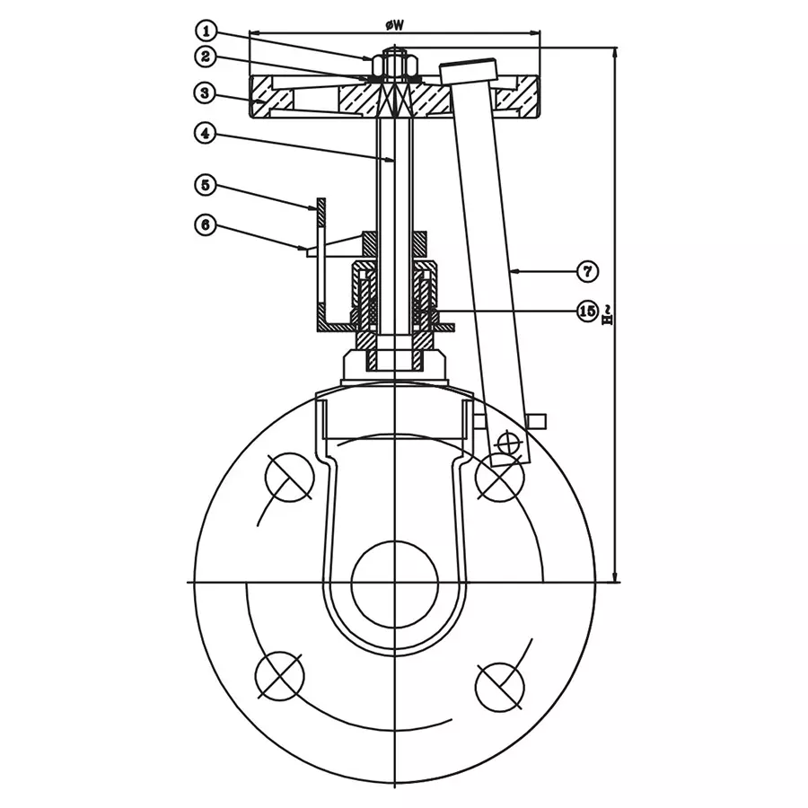 leader-gm-186-gun-metal-l-gate-valve-80-mm-pn-10