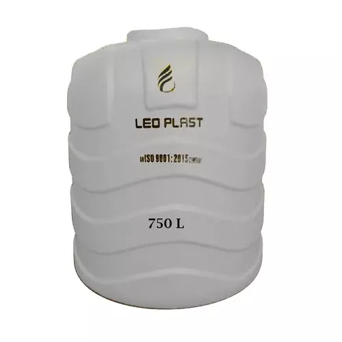 Leo Plast 750 L Blow Moulded Water Tank HDPE White 114.3x96.52 cm for Home