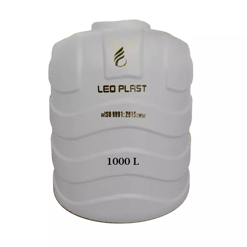 Leo Plast 1000 L Blow Moulded Water Tank HDPE White 123.19x109.22 cm for Home