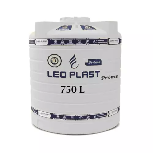 LEO PLAST ROTO Moulded Water Tank HDPE White 750 L