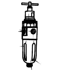 Aira Filter Regulator With Pressure Gauge & PU Tube RM Model Working Pressure of 10 Kg, FRJ - 2000