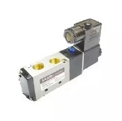 Akari 1/4 Inch 5/2 Way German Type Single Solenoid Valve S-522