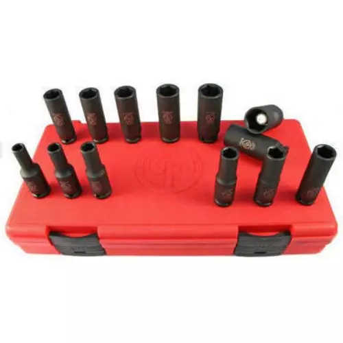 Chicago Pneumatic 3/8 inch Metric Deep Magnetic Socket Set 13 Pcs. SS3113DG