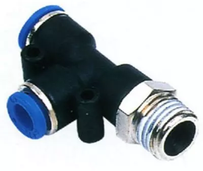 Techno 4-04 Thread Size 4 mm Male Run Tee PST