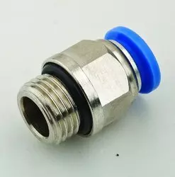 Akari 9.50 mm(3/8 Inch) Straight Connector with Male Thread 08-03 (Pack of 10)
