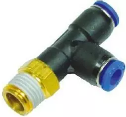 Akari 12.7 mm (1/2 Inch) Run Tee Connector with Male Thread 10-04 (Pack of 10)