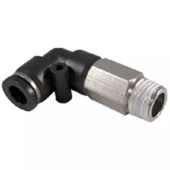 JELPC M5 Extended Elbow Connector with Male Thread 4xM5