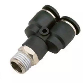 JELPC M6 Y Connector with Male Thread 4xM6