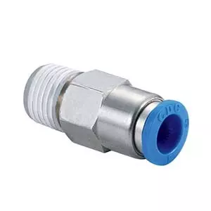 JELPC 1/8 Inch Straight Connector with Male Thread