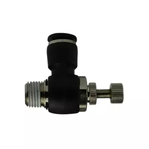 TECHNO GNSE 8-04 Brass G Thread Fitting with Black Cap