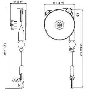 Chicago Pneumatic 2 Kg Spring Balancer CP9912