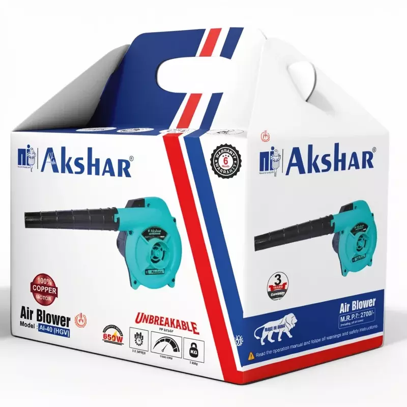 akshar-650-w-electric-air-blower-11000-rpm-no-load-speed-and-32-mmin-air-flow-rate-ai-40hgv