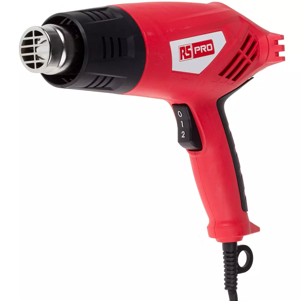 RS PRO Heat Gun 550 L/min Type C - EuroPlug 240 V 1.6 kW, 1245159