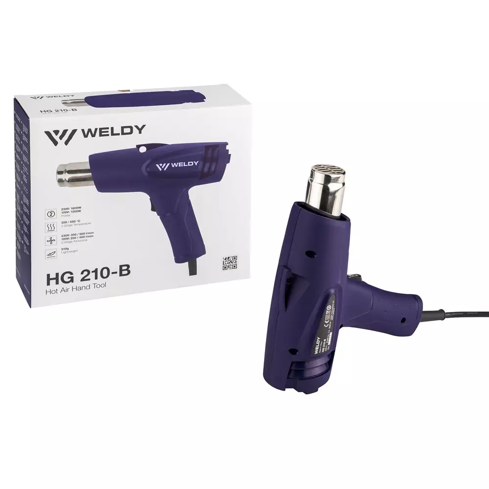 weldy-heat-gun-1600-w-power-230-v-355-mm-14-inch-nozzle-connection-67-dba-noise-emission-level-hg-210-b