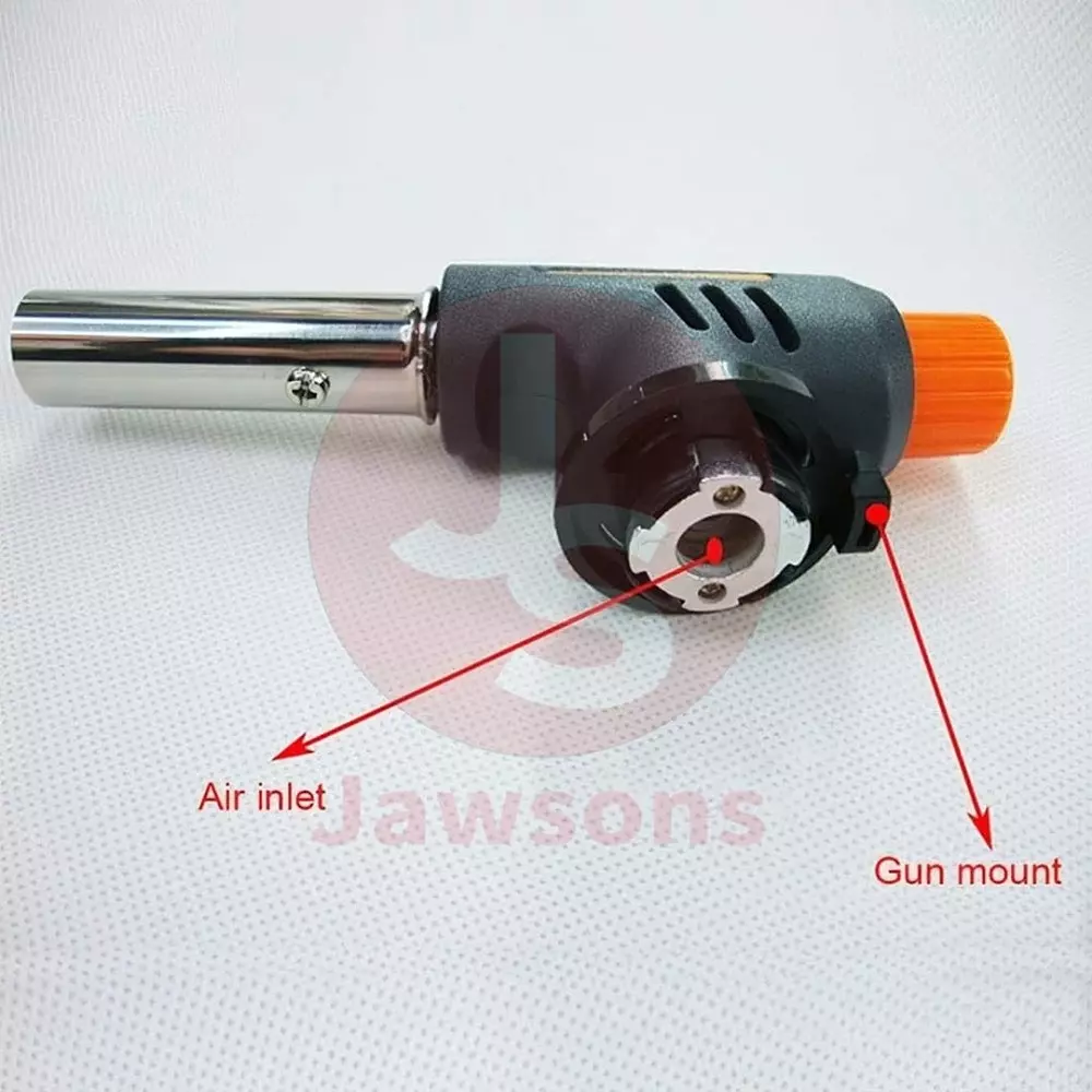 Jawsons Flame Gun 1300°C Maximum Temperature Adjustable Butane Torch with Windproof Design, Pro 1300 C