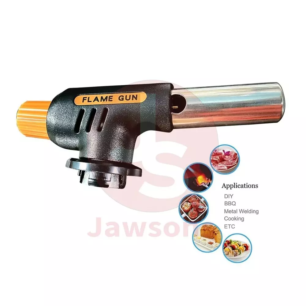 Jawsons Flame Gun 1300°C Maximum Temperature Adjustable Butane Torch with Windproof Design, Pro 1300 C
