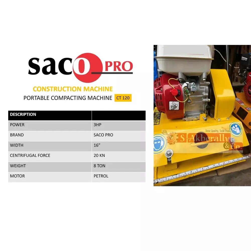saco-pro-6-ton-plate-compactor-with-motor-20-kn-centrifugal-force-and-3-hp-motor-power-ct-120-motor
