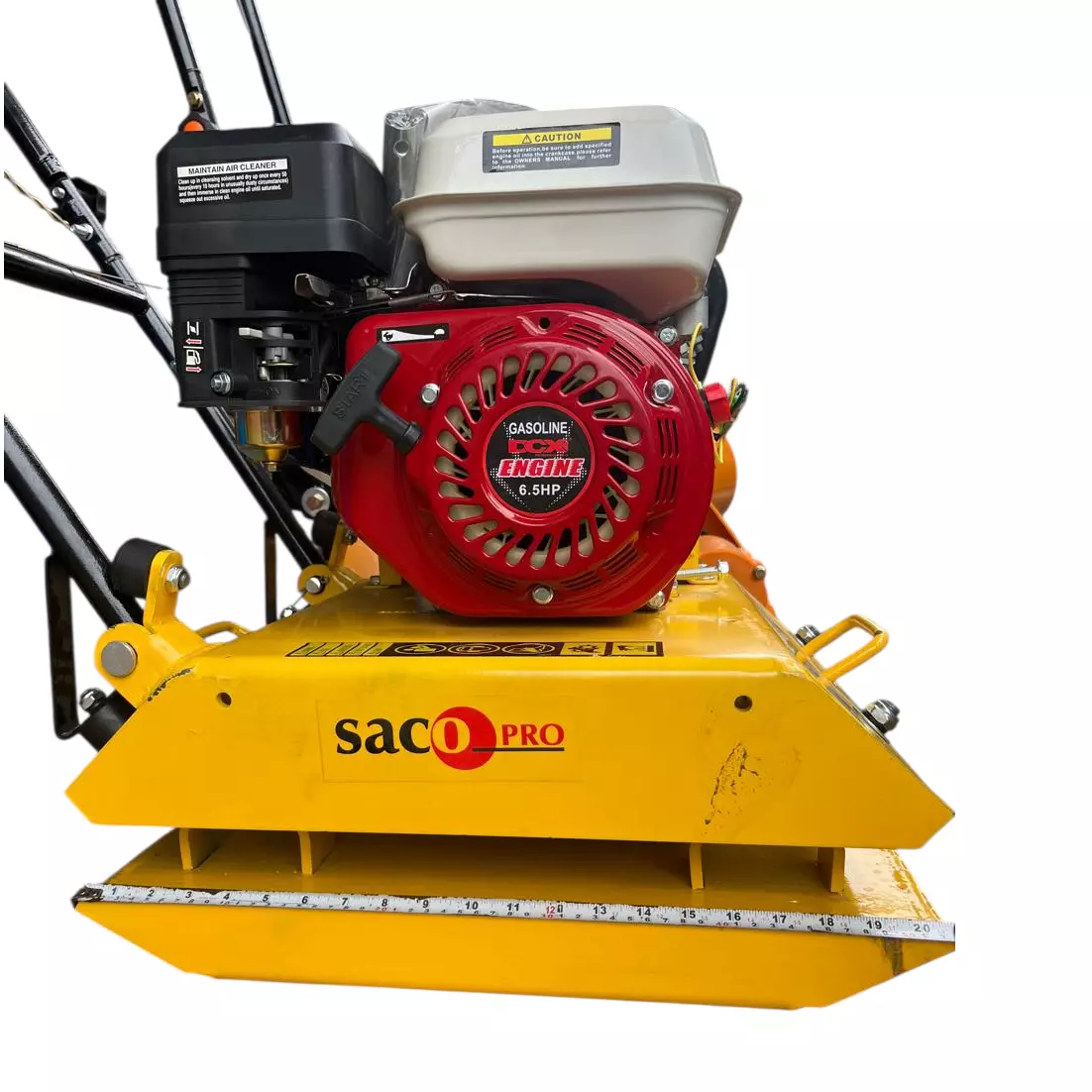 SACO PRO 6 Ton Plate Compactor With Petrol Engine, 20 KN Centrifugal Force and 3 HP Motor Power, CT 120 ENGINE