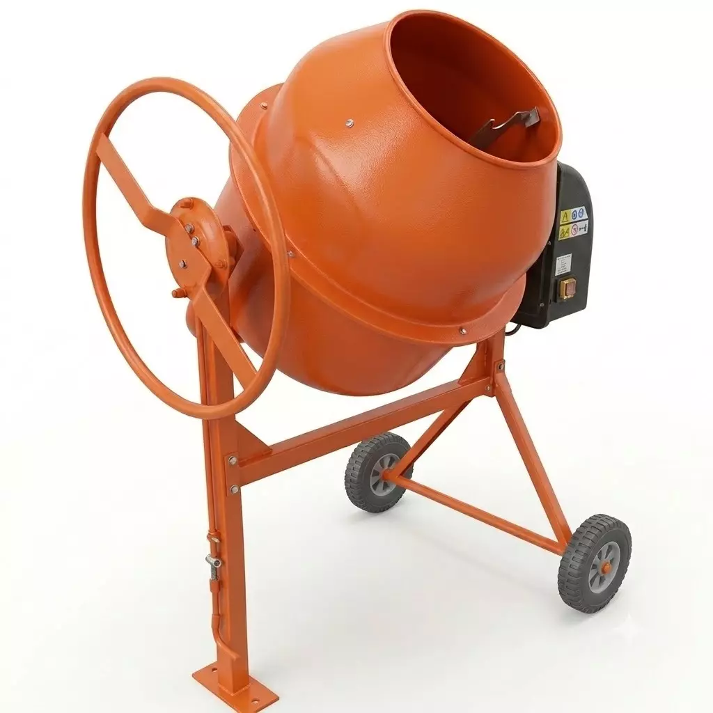 saco-pro-240-l-concrete-mixer-machine-tilting-drum-type-orange-color-metal-body-for-construction-work