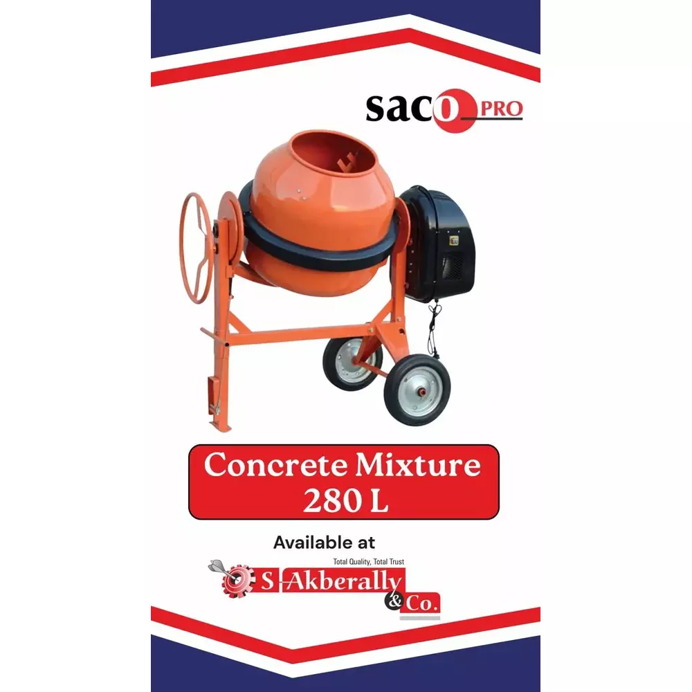 saco-pro-280-l-concrete-mixer-machine-tilting-drum-type-orange-color-metal-body-for-construction-work