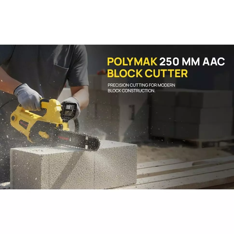 polymak-1200-w-aac-block-cutter-with-720-rpm-no-load-speed-and-13-inch-335-mm-guide-bar-pmaac250-with-guide-bar-chain