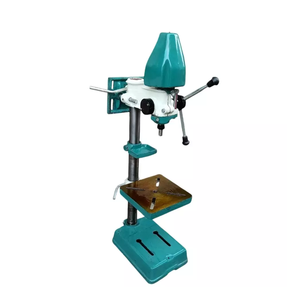 Radhika Bench Type Pillar Drilling Machine Cast Iron 0.50 HP Power 13 mm Drill Capacity for Industrial Use