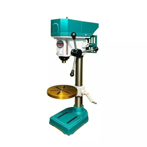 Radhika Heavy Duty Pillar Drilling Machine 20 mm Drill Capacity Blue Mild Steel 1 HP Power for Industrial Use