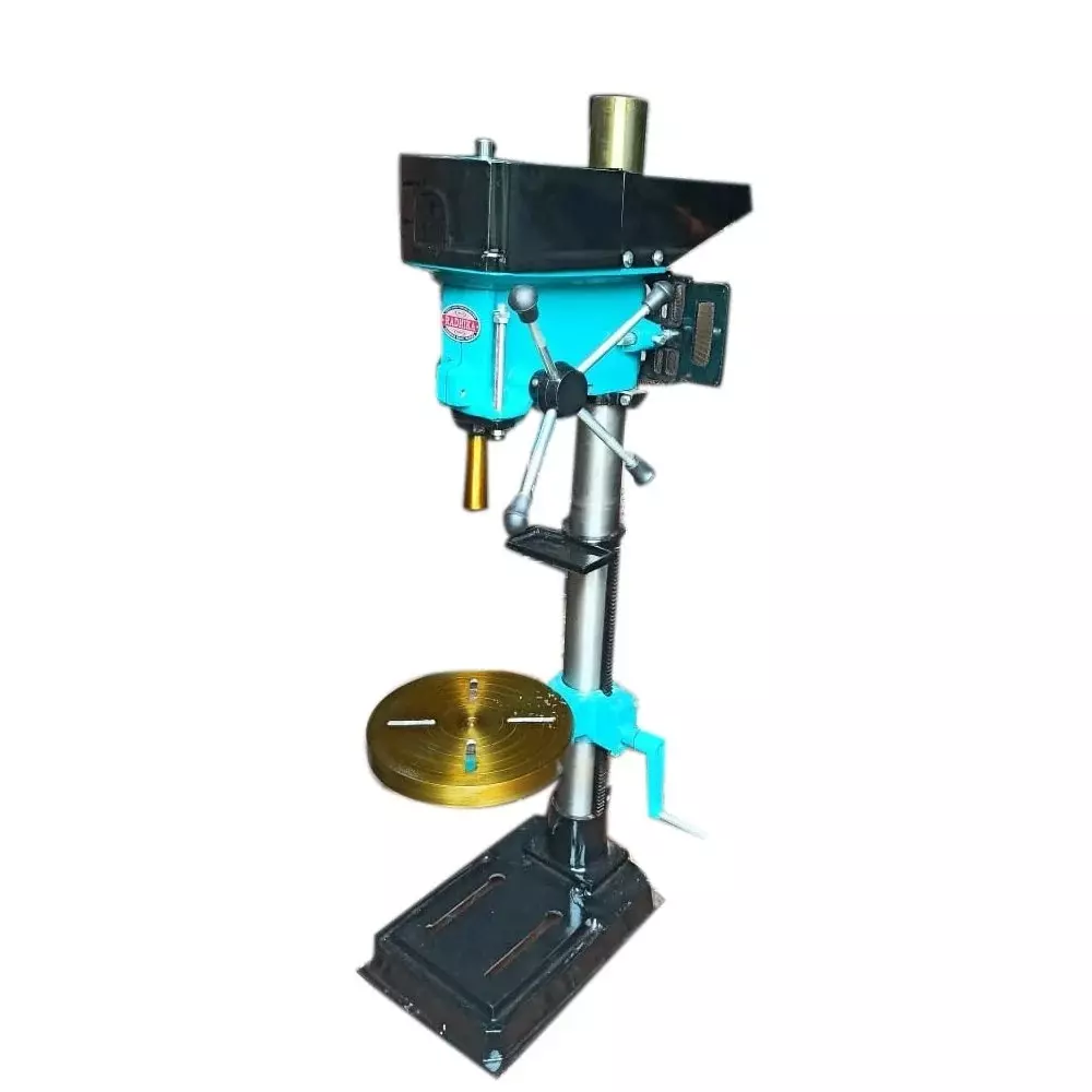 Radhika Pillar Drilling Machine 1 HP Power 25 mm Drill Capacity 4 Speed Function for Industrial Use