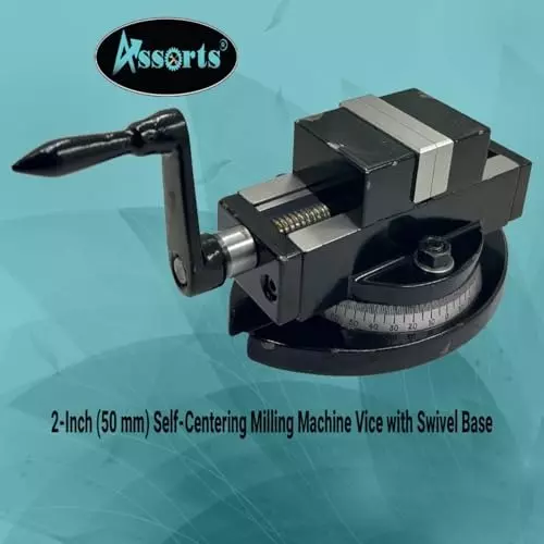 Assorts Self Centering Milling Machine Vice Cast Iron 50 mm (2 Inch) 52 mm Jaw Opening